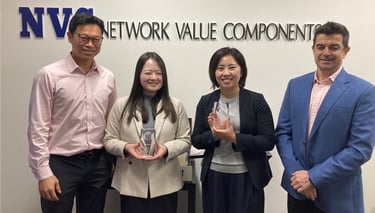 NVCの営業本部の2名がGigamon社より「Japan Champion of the Year 2024」と「Japan MVP of the Year 2024」を受賞