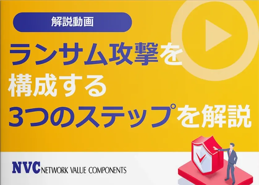 【動画】ランサム攻撃を構成する3つのステップを解説